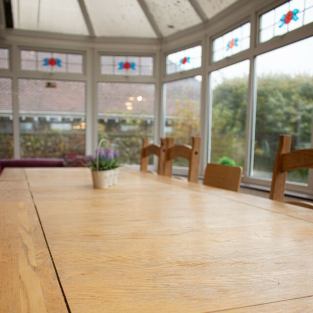 Take a load off and pull up a chair in our conservatory, to enjoy stunning views over our grounds!