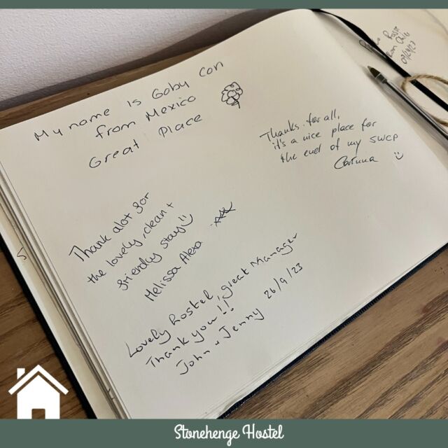 We love reading what our guests write in our visitor book! 📝

Why not book in your stay and you too can be writing a lovely little note for us as you leave! 🥰